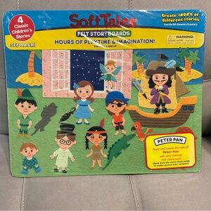 Peter Pan Felt Storyboard Set by Soft Tales Books are Fun NEW SEALED PKG
